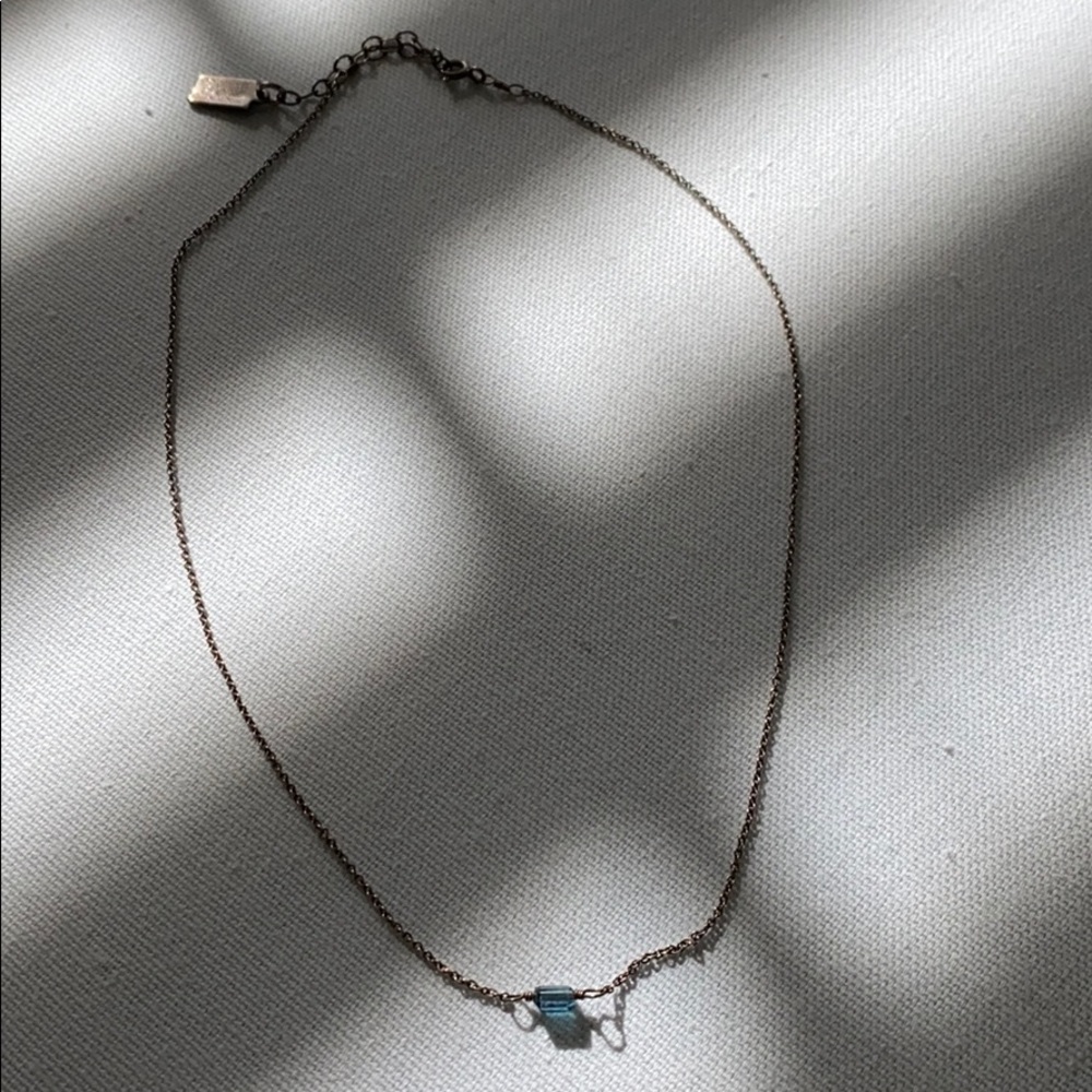 Judith Bright blue mini rocks necklace